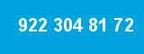 922 304 81 72 922 304 81 72